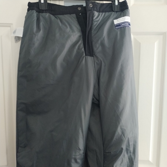Lands' End Black Unisex Snowboard Ski Pants Grow-A- Longs 18 - Picture 11 of 12